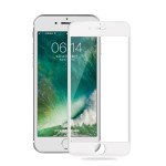 Wholesale iPhone 8 Plus / 7 Plus Full Soft Edge Cover Tempered Glass Screen Protector (White)